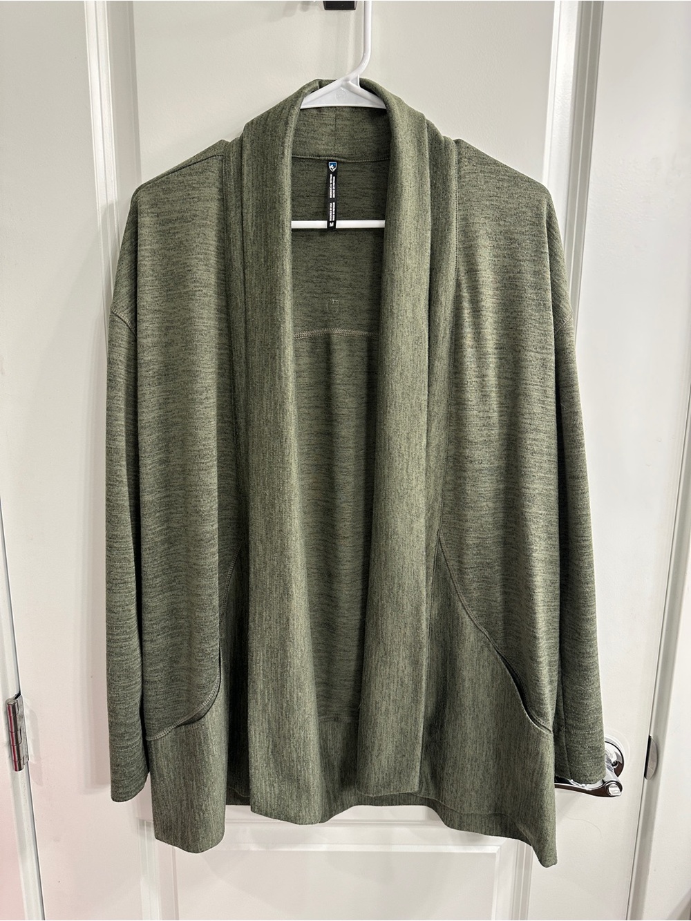 Kuhl Open-Front Women's Cardigan Sweater - Green, women’s medium